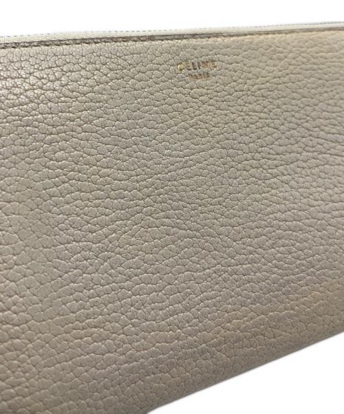 CELINE（セリーヌ）CELINE (セリーヌ) ラウンドファスナー財布 アイボリーの古着・服飾アイテム