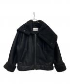 PERVERZEパーバーズ）の古着「フェイクムートンジャケット」｜ブラック