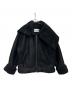 PERVERZE（パーバーズ）の古着「フェイクムートンジャケット」｜ブラック