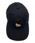 中古・古着 MAISON KITSUNE (メゾンキツネ) ベイビー フォックス 6P キャップ ブラック：8000円