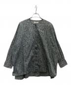 KAGURAカグラ）の古着「長袖ブラウス」｜グレー