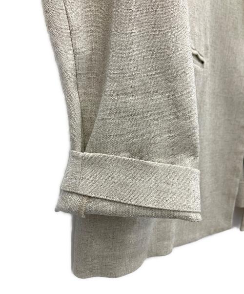 UNITED ARROWS（ユナイテッドアローズ）UNITED ARROWS (ユナイテッドアローズ) ノーラペルジャケット ベージュ サイズ:SIZE36の古着・服飾アイテム