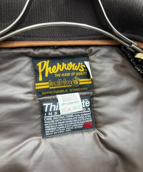 Pherrow's（フェローズ）PHERROW'S (フェローズ) 中綿ジャケット ブラウン サイズ:XLの古着・服飾アイテム