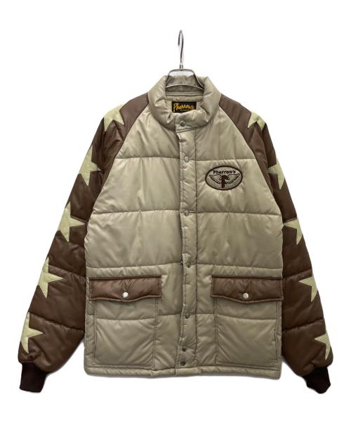 Pherrow's（フェローズ）PHERROW'S (フェローズ) 中綿ジャケット ベージュ×ブラウン サイズ:XLの古着・服飾アイテム
