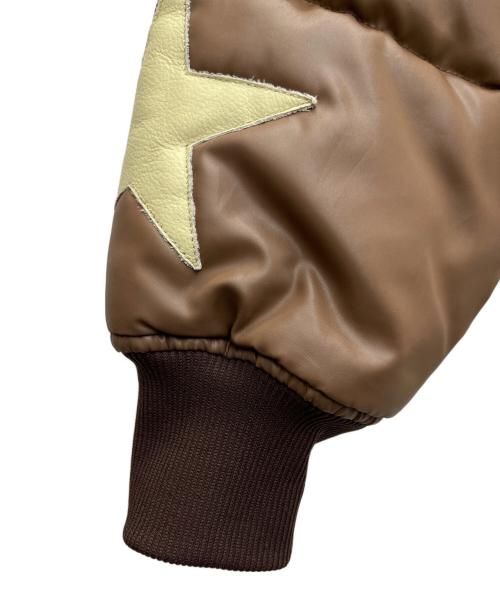 Pherrow's（フェローズ）PHERROW'S (フェローズ) 中綿ジャケット ベージュ×ブラウン サイズ:XLの古着・服飾アイテム