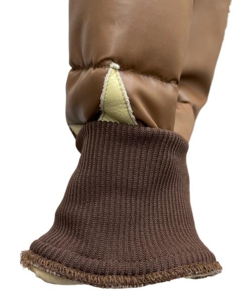 Pherrow's（フェローズ）PHERROW'S (フェローズ) 中綿ジャケット ベージュ×ブラウン サイズ:XLの古着・服飾アイテム