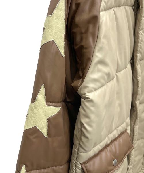 Pherrow's（フェローズ）PHERROW'S (フェローズ) 中綿ジャケット ベージュ×ブラウン サイズ:XLの古着・服飾アイテム