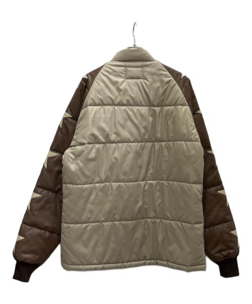 Pherrow's（フェローズ）PHERROW'S (フェローズ) 中綿ジャケット ベージュ×ブラウン サイズ:XLの古着・服飾アイテム