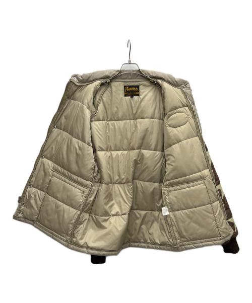 Pherrow's（フェローズ）PHERROW'S (フェローズ) 中綿ジャケット ベージュ×ブラウン サイズ:XLの古着・服飾アイテム