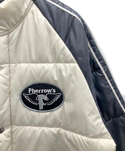 BumbleBee（バンブルビ）BumbleBee (バンブルビ) 中綿ジャケット ベージュ×ネイビー サイズ:XLの古着・服飾アイテム