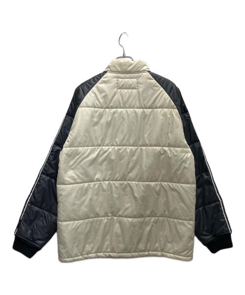 BumbleBee（バンブルビ）BumbleBee (バンブルビ) 中綿ジャケット ベージュ×ネイビー サイズ:XLの古着・服飾アイテム