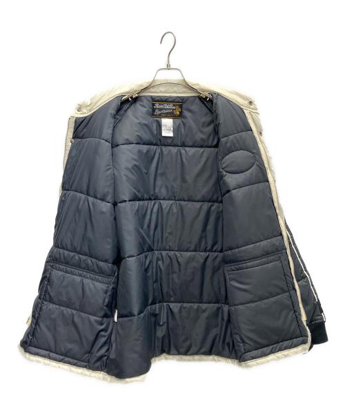 BumbleBee（バンブルビ）BumbleBee (バンブルビ) 中綿ジャケット ベージュ×ネイビー サイズ:XLの古着・服飾アイテム
