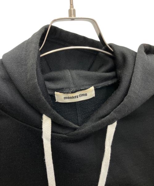 MONKEY TIME（モンキータイム）MONKEY TIME (モンキータイム) プルオーバーパーカー ブラック サイズ:Lの古着・服飾アイテム