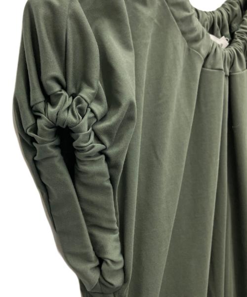 LANVIN（ランバン）LANVIN (ランバン) 半袖ワンピース オリーブ サイズ:SIZE38の古着・服飾アイテム