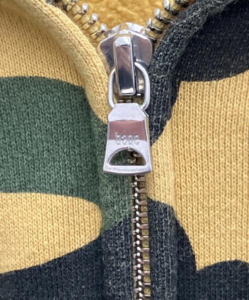 A BATHING APE（ア ベイシング エイプ）A BATHING APE (ア ベイシング エイプ) ジップパーカー ブラウン サイズ:Lの古着・服飾アイテム