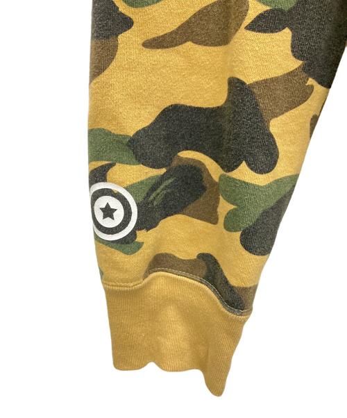 A BATHING APE（ア ベイシング エイプ）A BATHING APE (ア ベイシング エイプ) ジップパーカー ブラウン サイズ:Lの古着・服飾アイテム