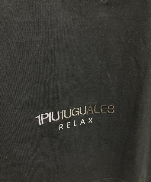 1PIU1UGUALE3 RELAX（ウノピゥウノウグァーレトレ リラックス）1piu1uguale3 relax (ウノピゥウノウグァーレトレ リラックス) 長袖カットソー ブラック サイズ:Lの古着・服飾アイテム