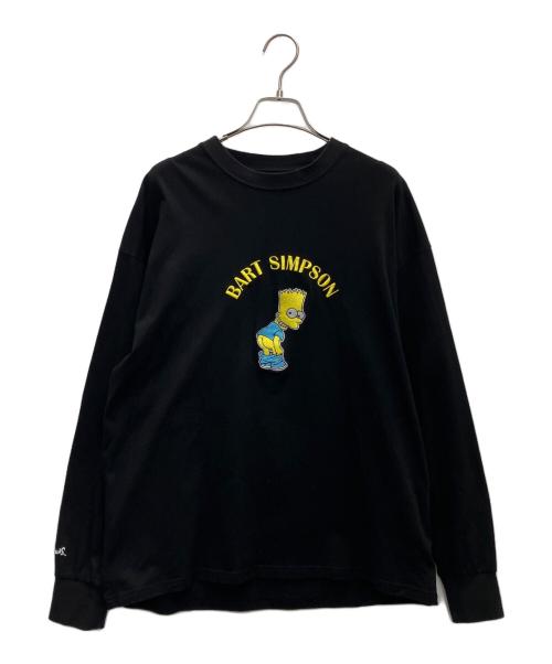 1PIU1UGUALE3 RELAX（ウノピゥウノウグァーレトレ リラックス）1piu1uguale3 relax (ウノピゥウノウグァーレトレ リラックス) 長袖カットソー ブラック サイズ:Lの古着・服飾アイテム