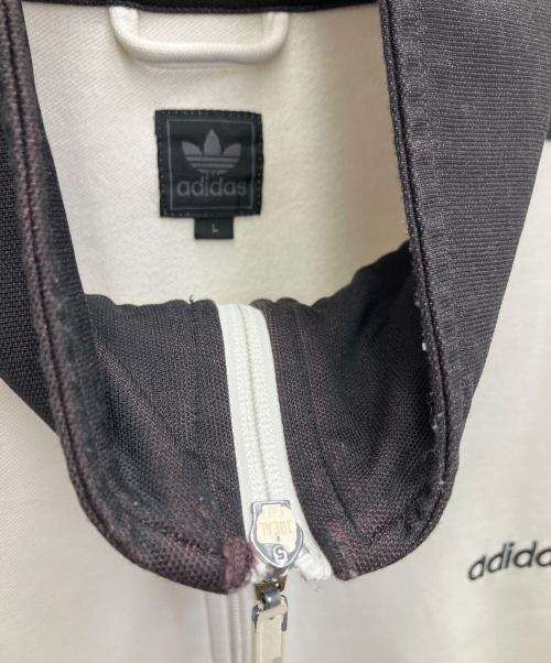 adidas（アディダス）adidas (アディダス) トラックジャケット ブラック×ホワイト サイズ:Lの古着・服飾アイテム