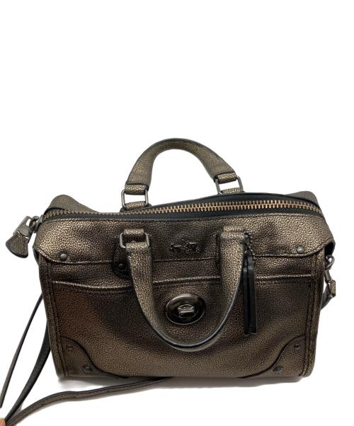 COACH（コーチ）COACH (コーチ) 2WAYショルダーバッグ ゴールドの古着・服飾アイテム