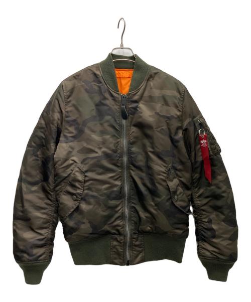 ALPHA（アルファ）ALPHA (アルファ) MA-1ジャケット オリーブ サイズ:Mの古着・服飾アイテム