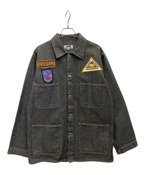 CLWR（シーエルダブリューアール）CLWR (シーエルダブリューアール) カバーオール ブラック サイズ:Mの古着・服飾アイテム