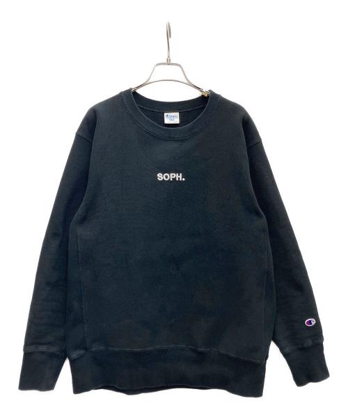 Champion（チャンピオン）Champion (チャンピオン) SOPH. (ソフ) リバースウィーブスウェット ブラック サイズ:Lの古着・服飾アイテム