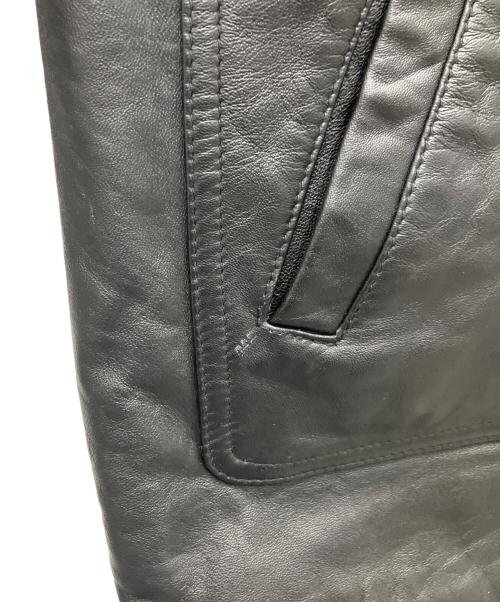 EDIMANGIARE G.C.COTTO HOMME（エディマンジャーレ G.C.コット オム）EDIMANGIARE G.C.COTTO HOMME (エディマンジャーレ G.C.コット オム) レザージャケット ブラック サイズ:-の古着・服飾アイテム