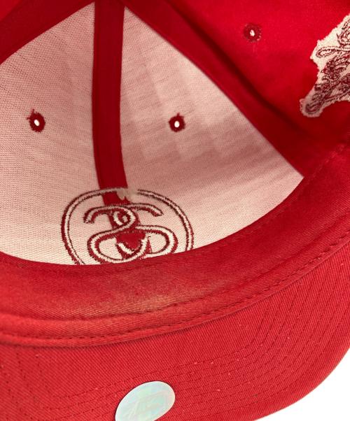 stussy（ステューシー）stussy (ステューシー) キャップ レッドの古着・服飾アイテム