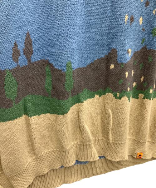 Left Alone（レフトアローン）Left Alone (レフトアローン) ニットベスト ブルー サイズ:XLの古着・服飾アイテム