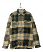 Patagoniaパタゴニア）の古着「長袖シャツ」｜ブラウン×グリーン