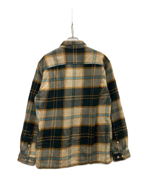 Patagonia（パタゴニア）Patagonia (パタゴニア) 長袖シャツ ブラウン×グリーン サイズ:Mの古着・服飾アイテム