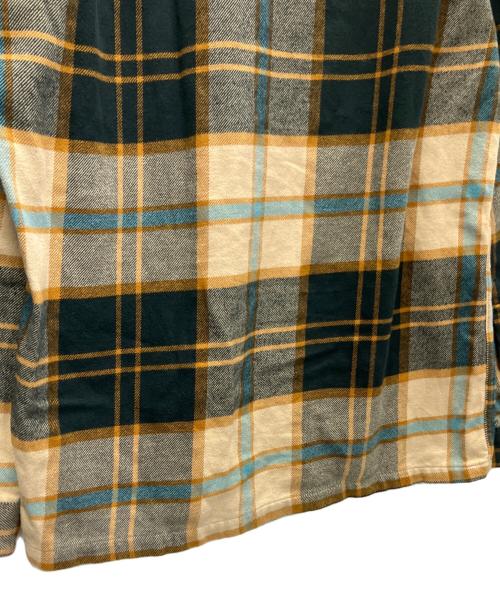 Patagonia（パタゴニア）Patagonia (パタゴニア) 長袖シャツ ブラウン×グリーン サイズ:Mの古着・服飾アイテム