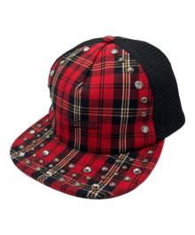 SUPREME（シュプリーム）の古着「Studded Cap」｜レッド×ブラック