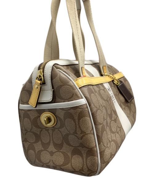COACH（コーチ）COACH (コーチ) ミニボストンバッグ ブラウンの古着・服飾アイテム