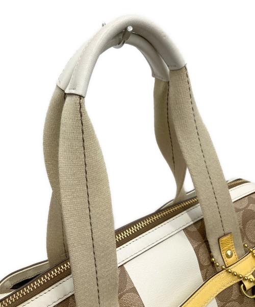 COACH（コーチ）COACH (コーチ) ミニボストンバッグ ブラウンの古着・服飾アイテム