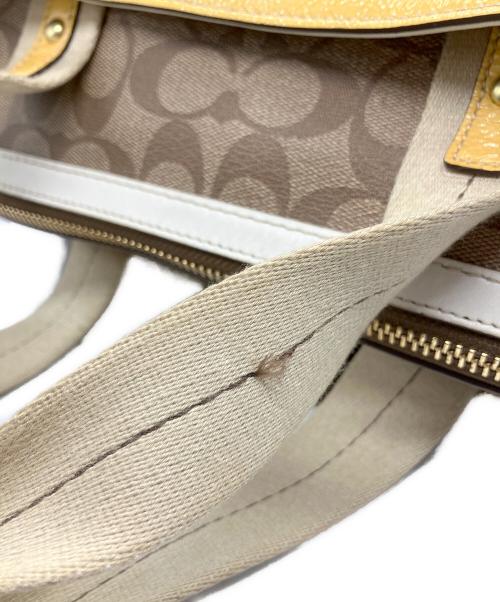 COACH（コーチ）COACH (コーチ) ミニボストンバッグ ブラウンの古着・服飾アイテム