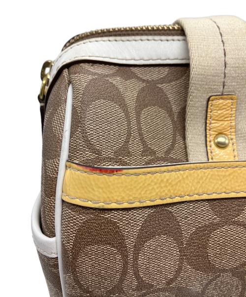 COACH（コーチ）COACH (コーチ) ミニボストンバッグ ブラウンの古着・服飾アイテム