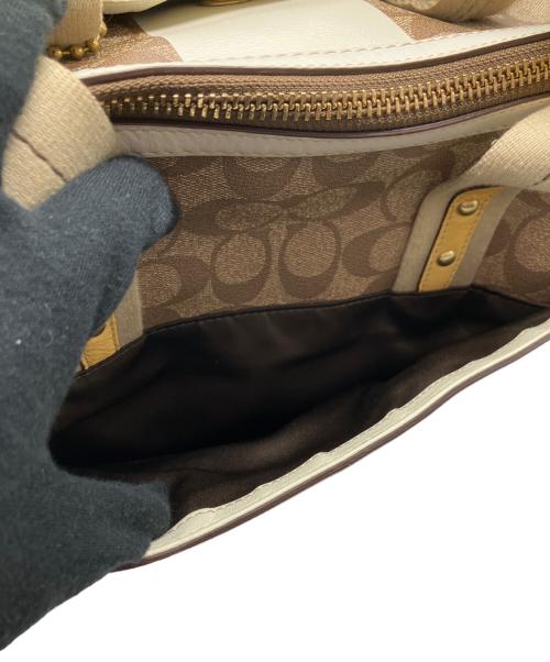 COACH（コーチ）COACH (コーチ) ミニボストンバッグ ブラウンの古着・服飾アイテム