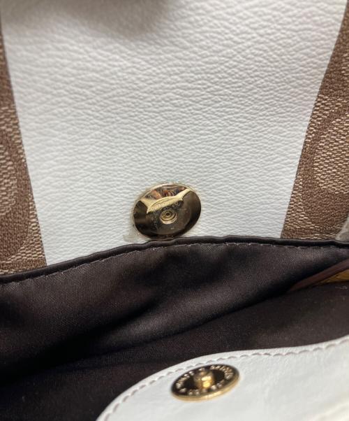 COACH（コーチ）COACH (コーチ) ミニボストンバッグ ブラウンの古着・服飾アイテム