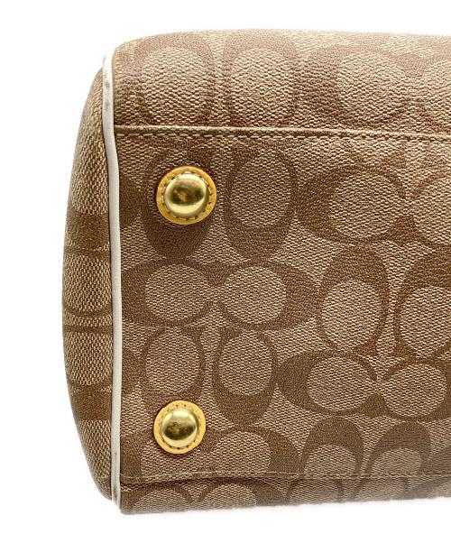 COACH（コーチ）COACH (コーチ) ミニボストンバッグ ブラウンの古着・服飾アイテム