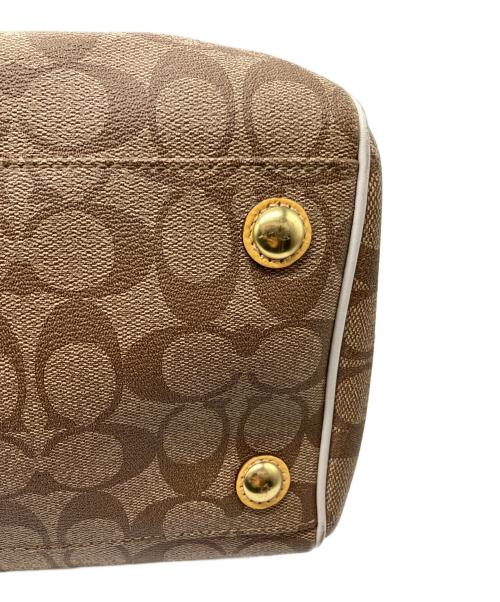COACH（コーチ）COACH (コーチ) ミニボストンバッグ ブラウンの古着・服飾アイテム