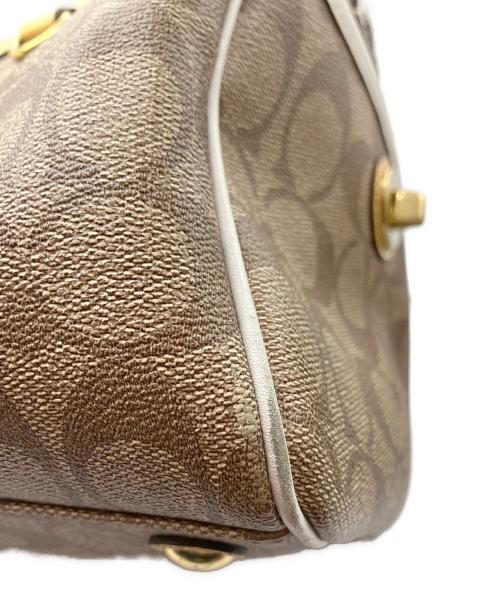 COACH（コーチ）COACH (コーチ) ミニボストンバッグ ブラウンの古着・服飾アイテム