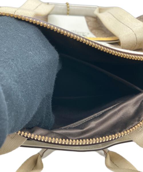 COACH（コーチ）COACH (コーチ) ミニボストンバッグ ブラウンの古着・服飾アイテム