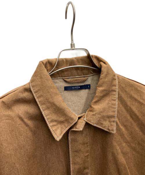 CPCM（シーピーシーエム）CPCM (シーピーシーエム) デニムジャケット ブラウン サイズ:Lの古着・服飾アイテム