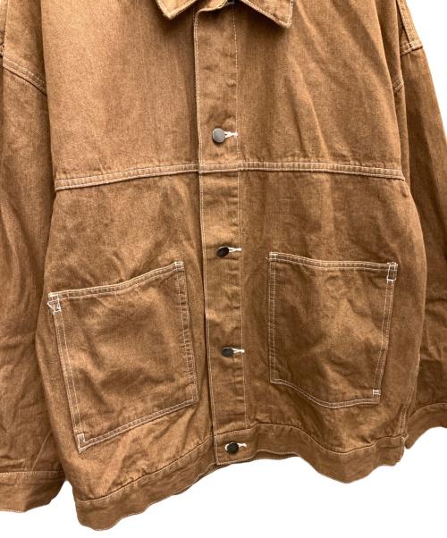 CPCM（シーピーシーエム）CPCM (シーピーシーエム) デニムジャケット ブラウン サイズ:Lの古着・服飾アイテム