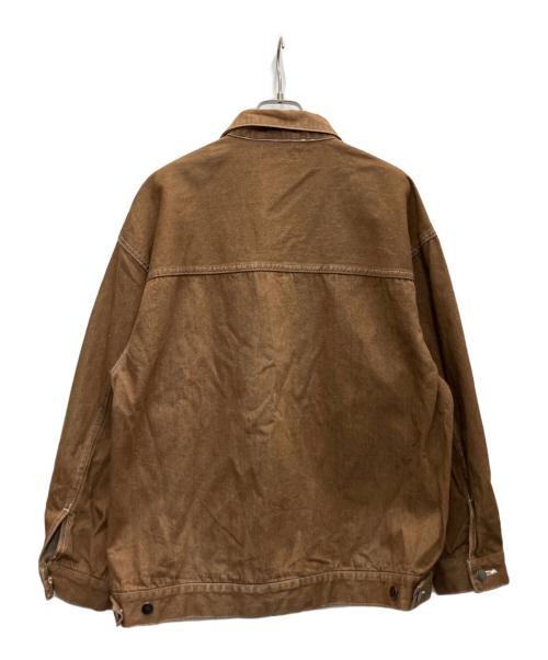 CPCM（シーピーシーエム）CPCM (シーピーシーエム) デニムジャケット ブラウン サイズ:Lの古着・服飾アイテム