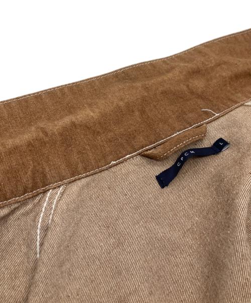 CPCM（シーピーシーエム）CPCM (シーピーシーエム) デニムジャケット ブラウン サイズ:Lの古着・服飾アイテム