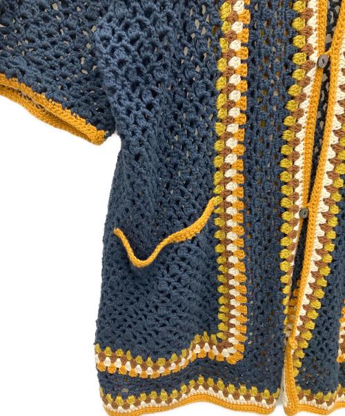 JOURNAL STANDARD（ジャーナルスタンダード）JOURNAL STANDARD (ジャーナルスタンダード) 半袖カーディガン ネイビー サイズ:Mの古着・服飾アイテム