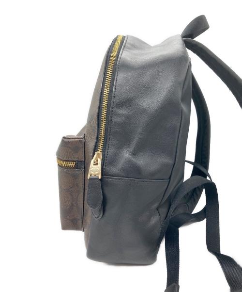 COACH（コーチ）COACH (コーチ) リュック ブラウン×ブラックの古着・服飾アイテム